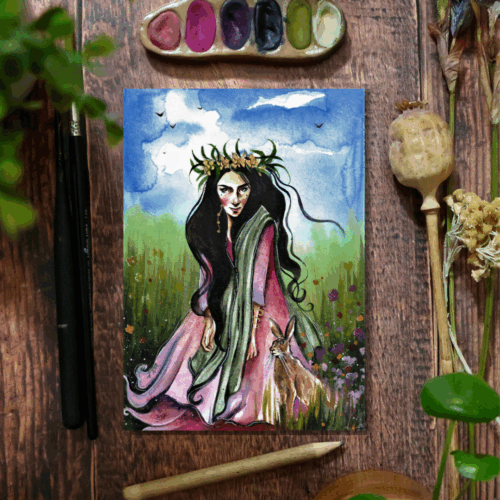 La dame du printemps • Tirage d'art
