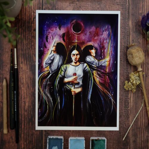 La Morrigan  (druidesses) • Tirage d'art