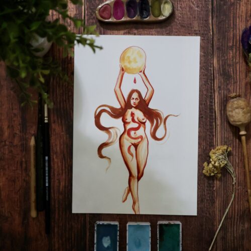 Pleine lune Scorpion • Tirage d’art