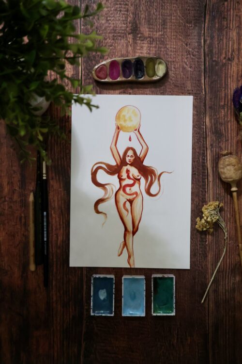 Pleine lune Scorpion • Tirage d’art