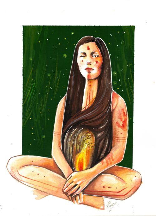 Femme-grotte • Tirage d’art