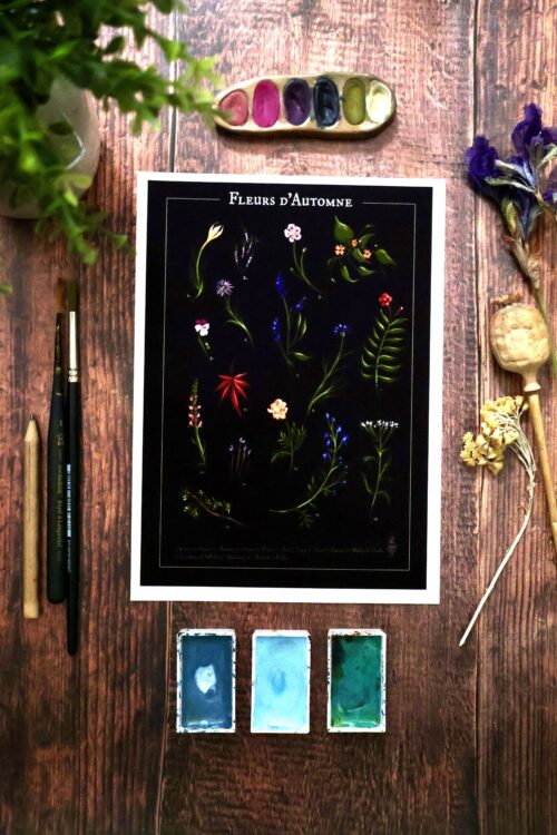 Affiche Fleurs d'Automne • Tirage d'art