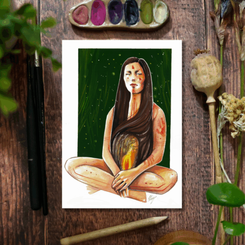 Femme-grotte • Tirage d’art
