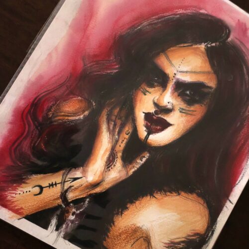 Fille du feu  - Original sur papier