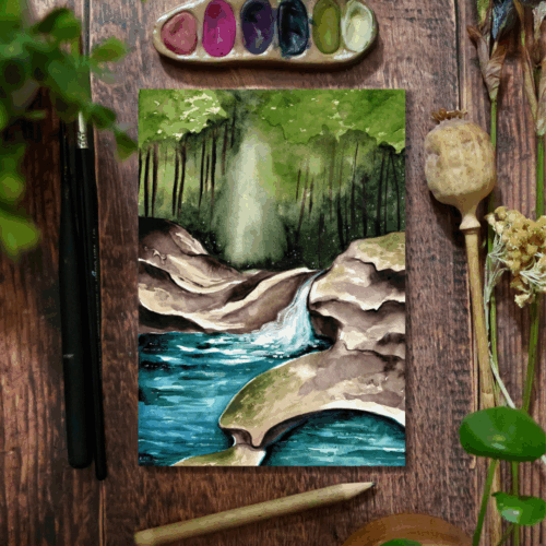 La fontaine des amours • Tirage d'art