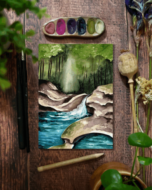 La fontaine des amours • Tirage d'art