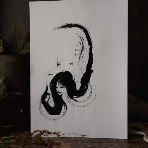 Femme scorpion • Original A4