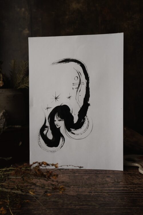 Femme scorpion • Original A4