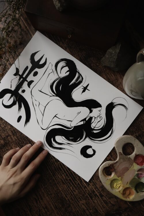 Folk witch • Original A4