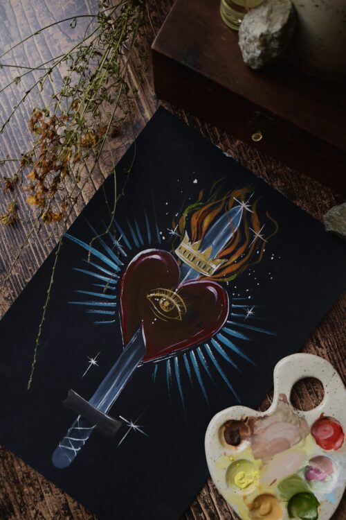 Le Coeur sacré • Original A4 (issu de l'oracle MM)