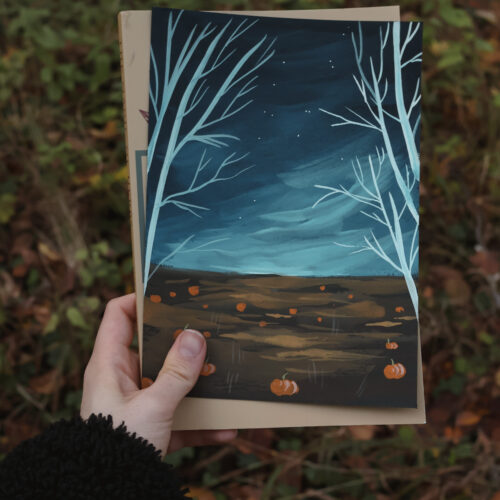 Champ de citrouilles - Original A5