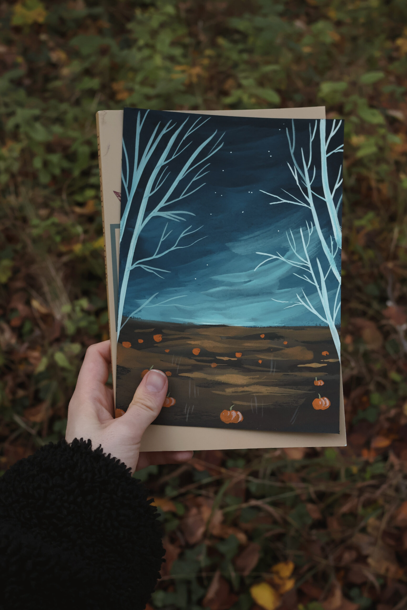 Champ de citrouilles - Original A5