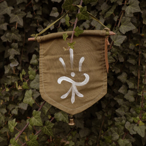 Sigils à accrocher - Fanions peints et cousus à la main