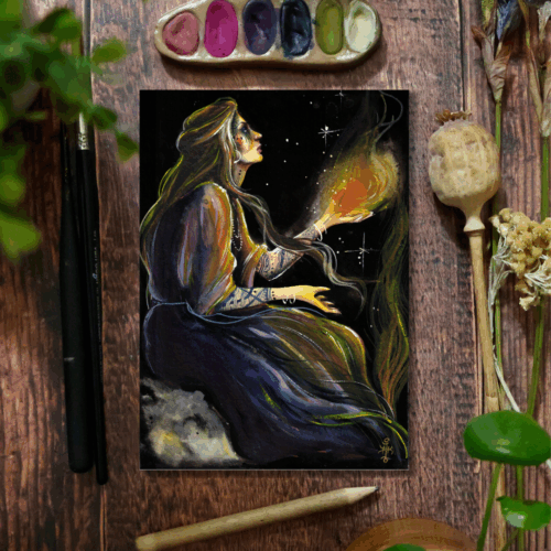 Rituel des flammes • Tirage d’art