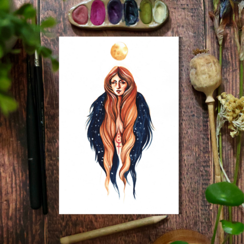 Pleine Lune en Lion • Tirage d’art collector (A5)