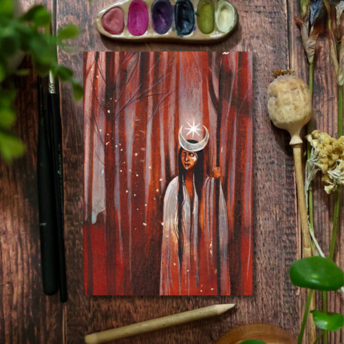 La Dame du Bouleau • Tirage d’art