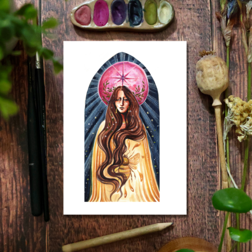 Pleine Lune en Balance • Tirage d’art collector (A5)