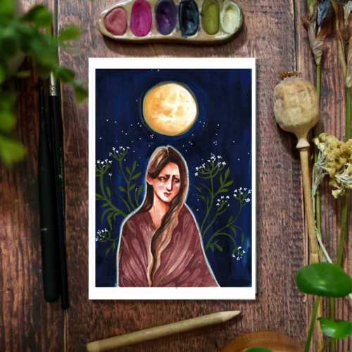 Pleine Lune en Scorpion • Tirage d’art collector (A5)