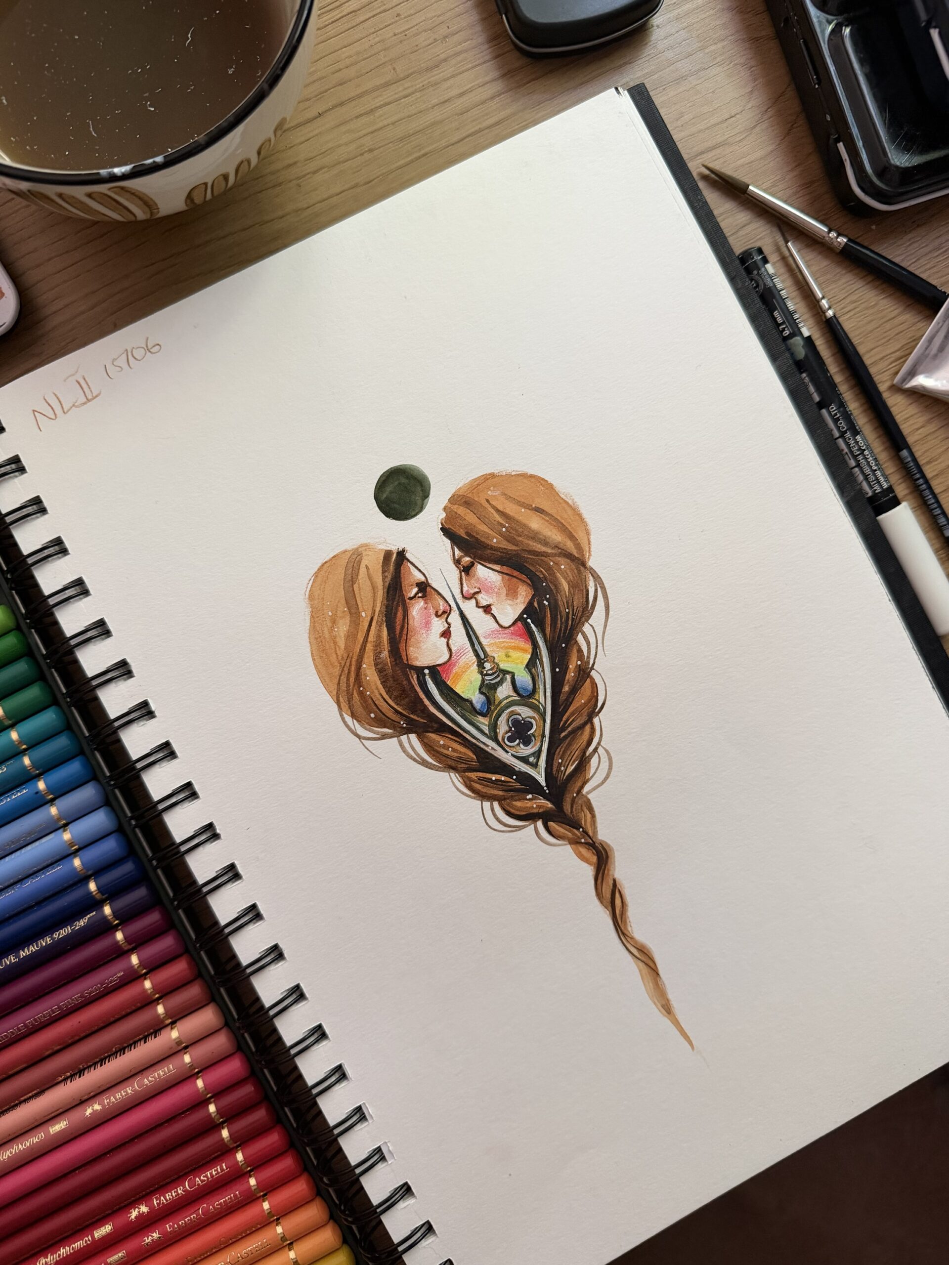 Nouvelle Lune bleue en Gémeaux • Tirage d’art collector (A5)