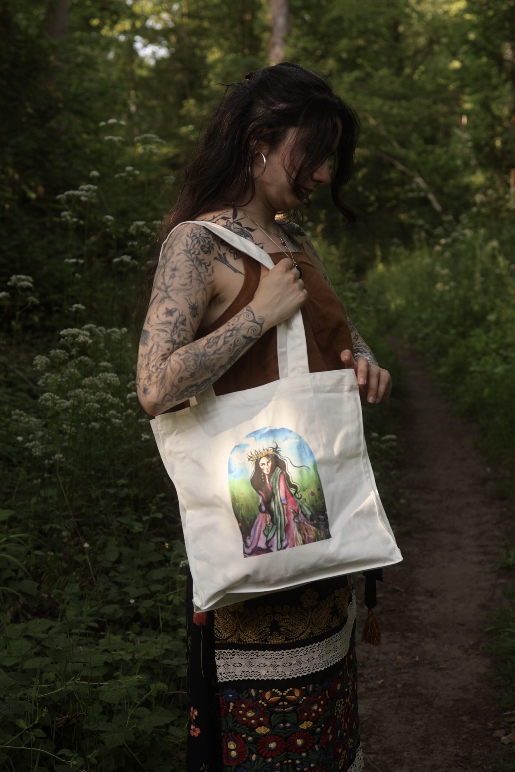 Sac en coton imprimé - "Le Sentier des sorcières" – Image 3