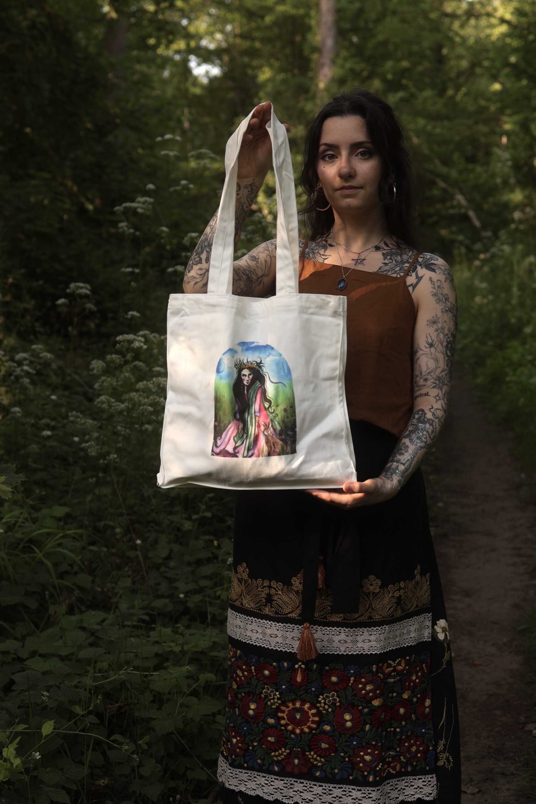 Sac en coton imprimé - "Le Sentier des sorcières" – Image 4