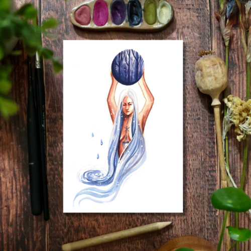 Nouvelle Lune en Cancer • Tirage d’art collector (A5)