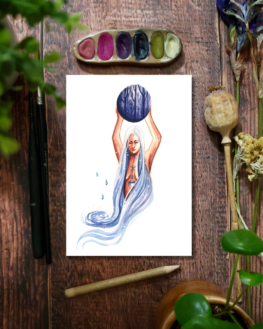 Nouvelle Lune en Cancer • Tirage d’art collector (A5)