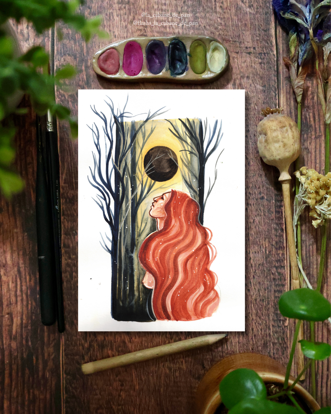 Nouvelle Lune en Lion • Tirage d’art collector (A5)