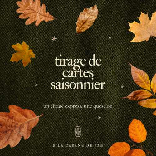 Tirage de cartes de l'Automne