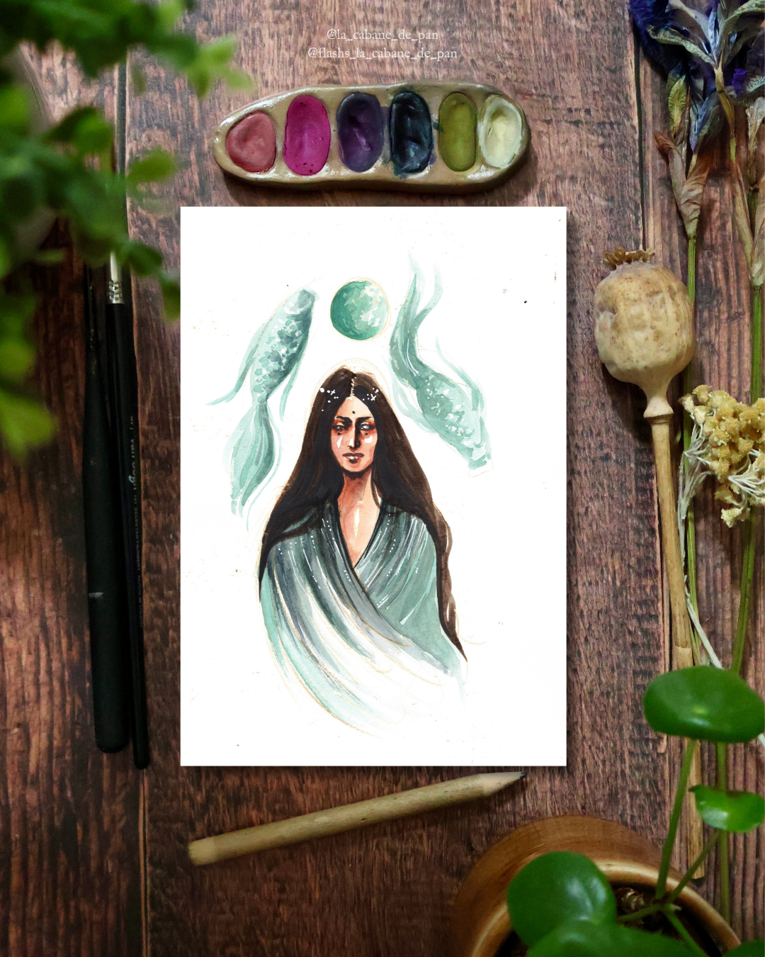 Pleine Lune en Poissons • Tirage d’art collector (A5)