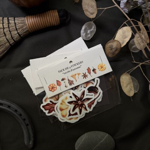 Lot de 9 stickers - Récolte d'automne
