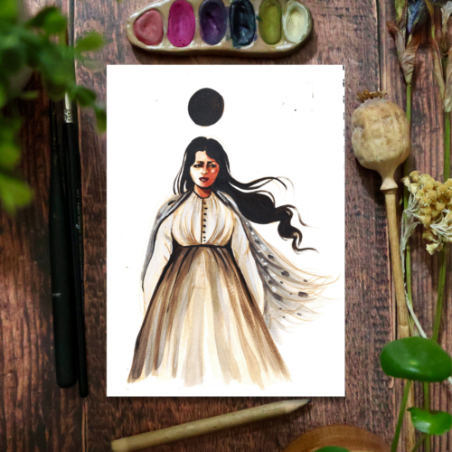 Nouvelle Lune en Vierge • Tirage d’art collector (A5)