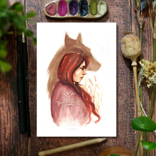 Pleine Lune en Bélier • Tirage d’art collector (A5)